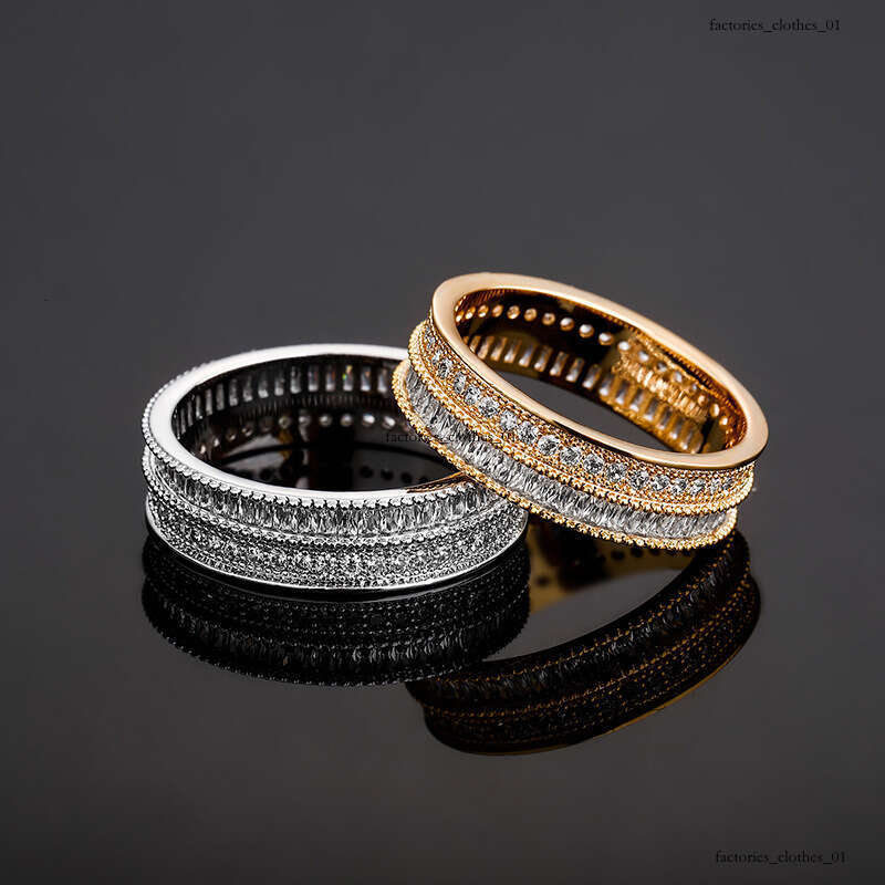 Trendy Hip-Hop Personality Rings for Men and Women Full Zircon Fashion Jewelry