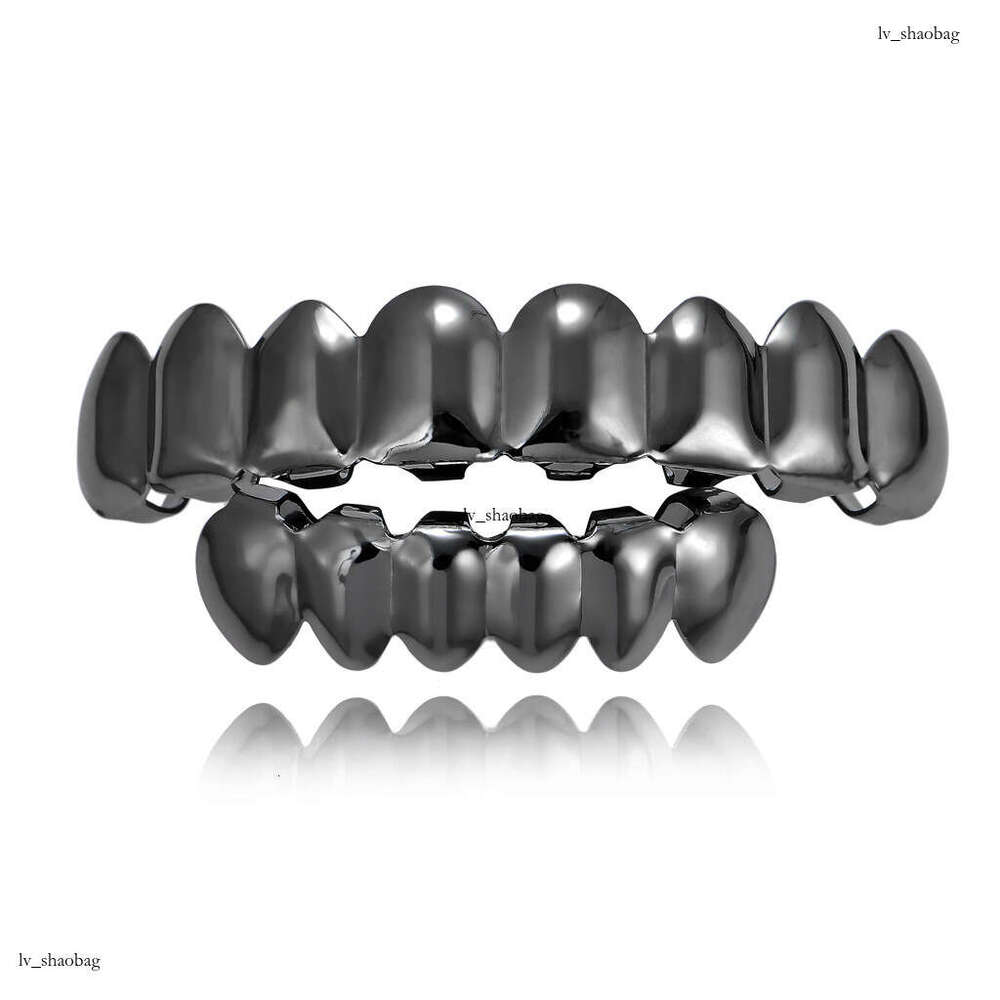Hip Hop Plated 8 Gold Halloween Teeth Grillz Accessories