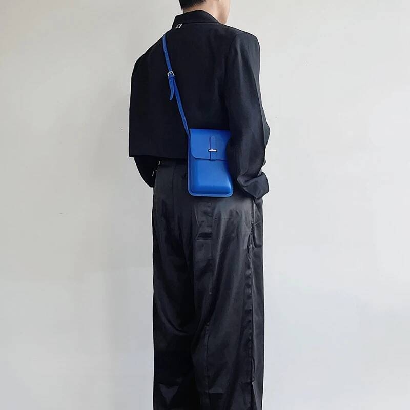 Man's Handbag Large Capacity PU Leather Shoulder Bags Wallets Card Holders Cell Phone Purse Female Messenger Bag