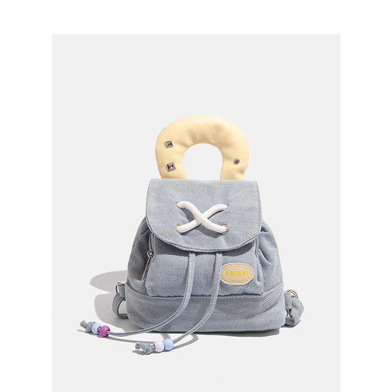Denim Cute 2025 New Dopamine Handheld Small Backpack ddmymoon