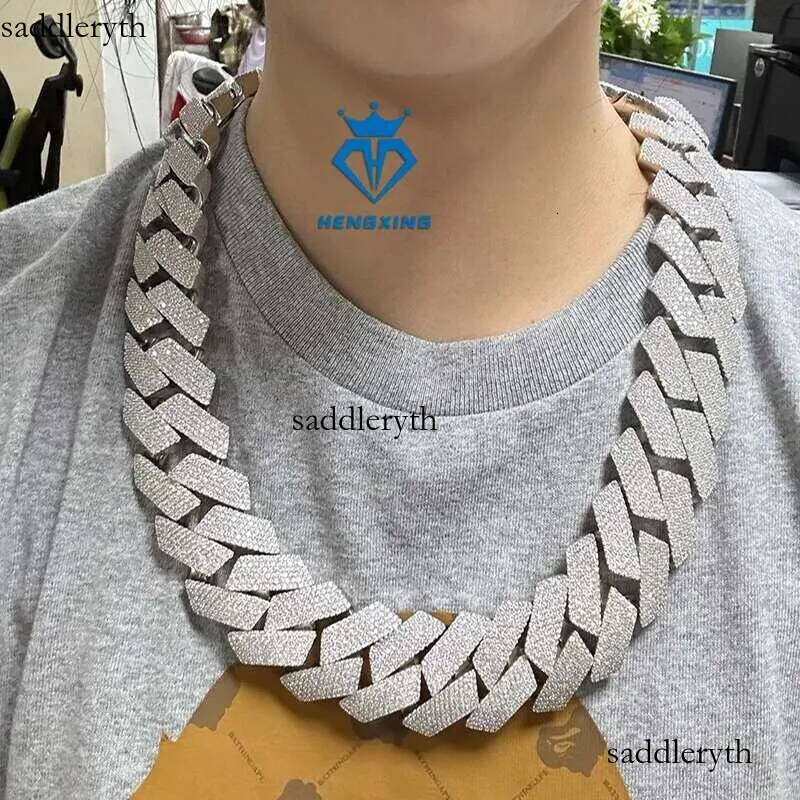 Hip Hop Fashion Jewelry 18mm Gold Plated Ice Out Miami Cuban Link Chain Necklace for Men and Women ca 10