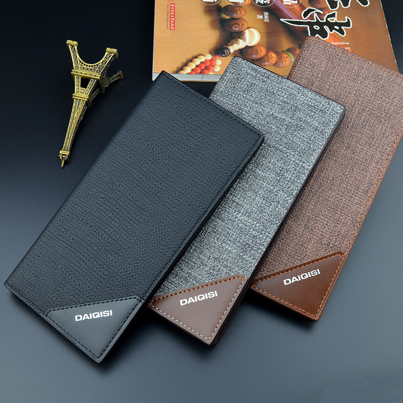 Luxury Bag New Men's Wallet Long Vertical Style Off Fashionable Youth Soft Leather Wallet Multi-card Slots Large Cash Designer Bag Suit Bag