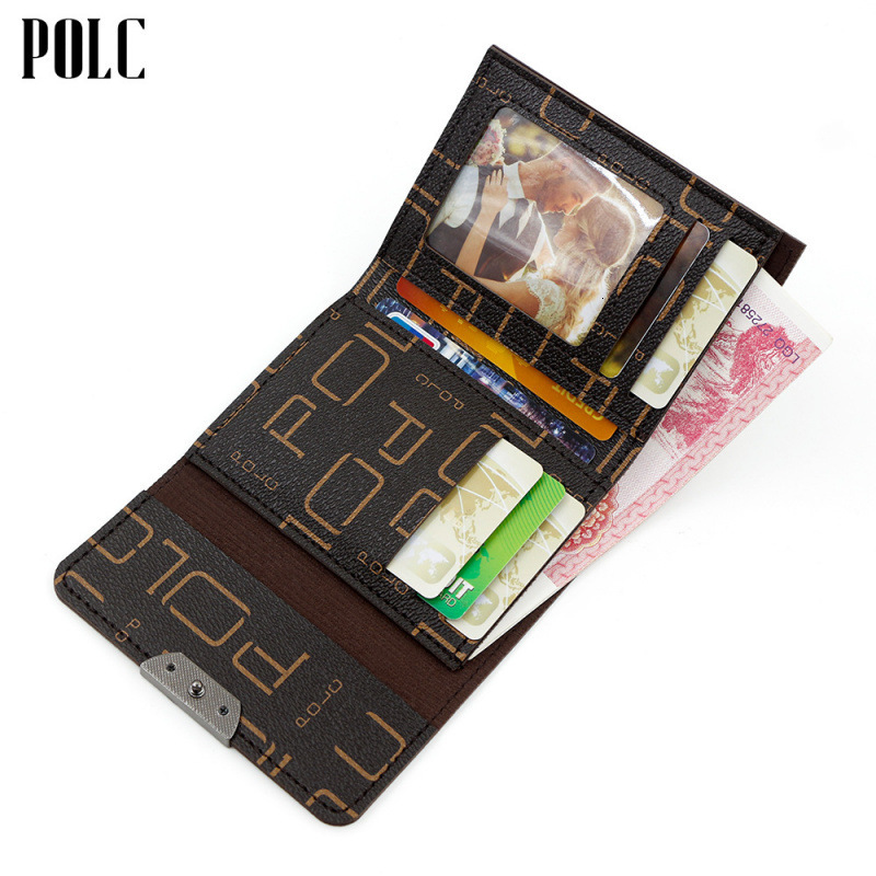 Trendy Letter Print Women's Short Wallet Large Capacity Multi-card Slot Luxury Bag Coin Purse ID Holder Women's Wallet Wholesale