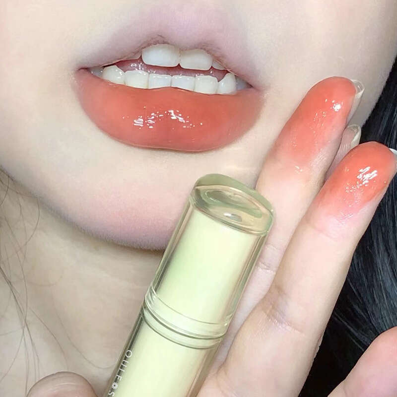 OULESONG Iced Tea Mirror Water Glass Jelly Round Tube Domestic Lip Gloss Live Streaming Female Free shipping Free shipping