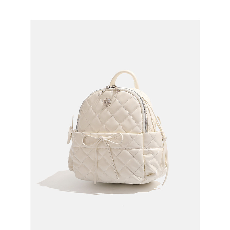 Mori Quilted Backpack for Women, College Style Large Capacity Tote Bag ddmymoon