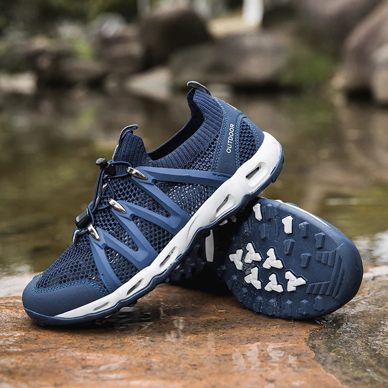 Summer Non-slip Hiking Shoes Men Women Breathable Wading Travel Shoes Lightweight Climbing Sports Shoes Multifunctional Sneakers 250805
