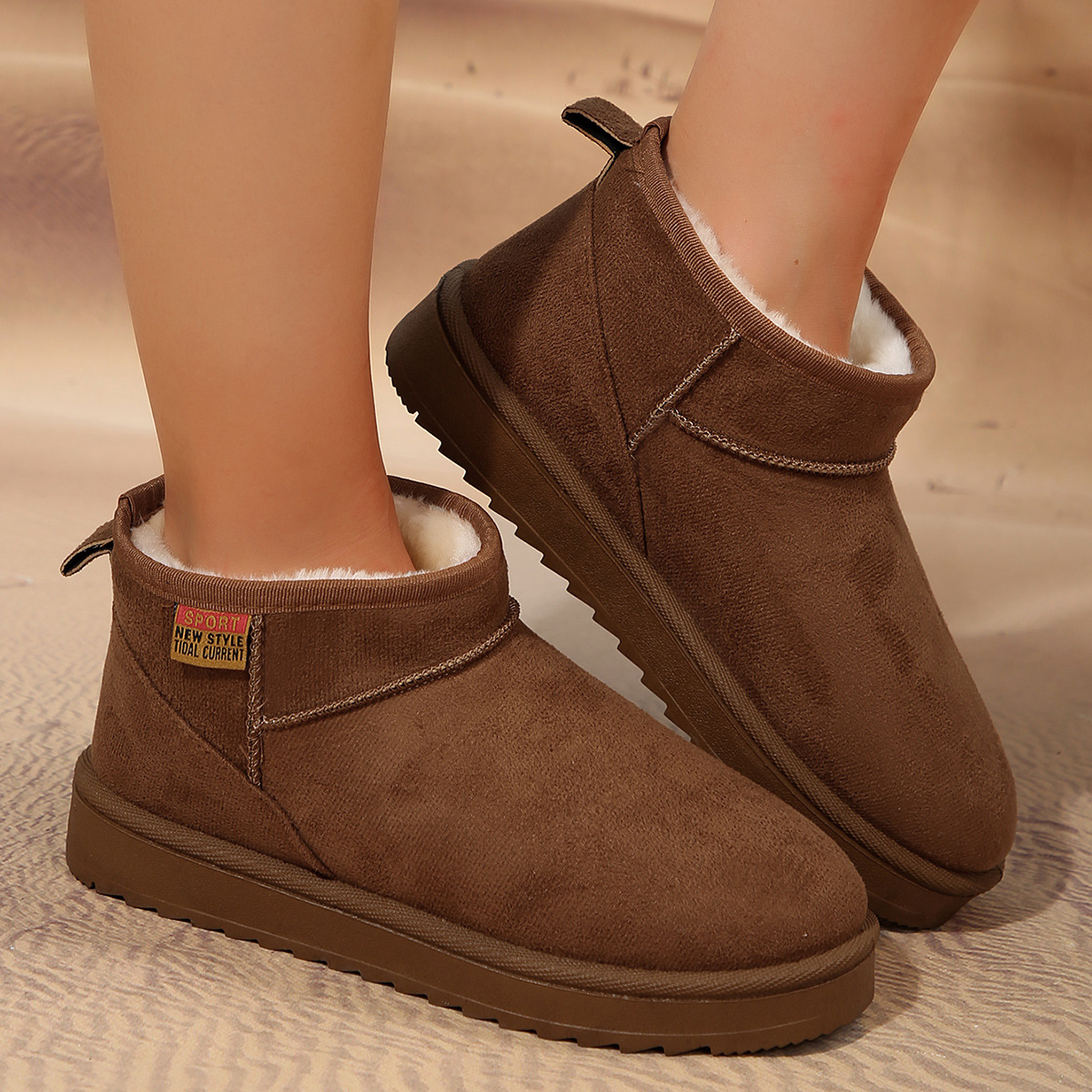 Free delivery designer woman boots Cotton boots with plush midsole snow boots for high comfort and warmth