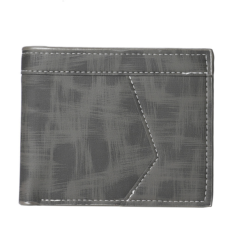 Men's Short Multi-card Slot Business Wallet Fashion Men's Zipper Coin Purse Luxury Bag Large Capacity Men's Youth Money Clip
