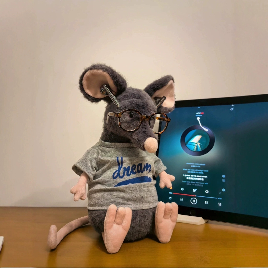 Dolls jellys Cat Lachlan Sad Rat Plush Doll Children's toys Cute cartoon Lackland sad mouse plush toy soothing doll Gifts 556 Y260128