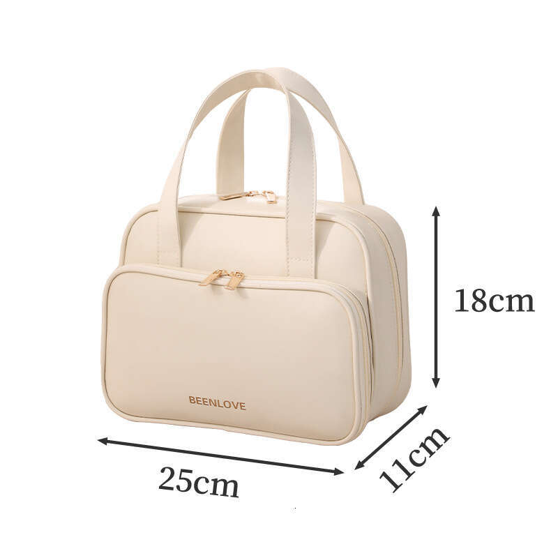Runhui New Naisi Handheld Square Toiletry Travel Cosmetic Storage Waterproof Makeup Bag Large Capacity