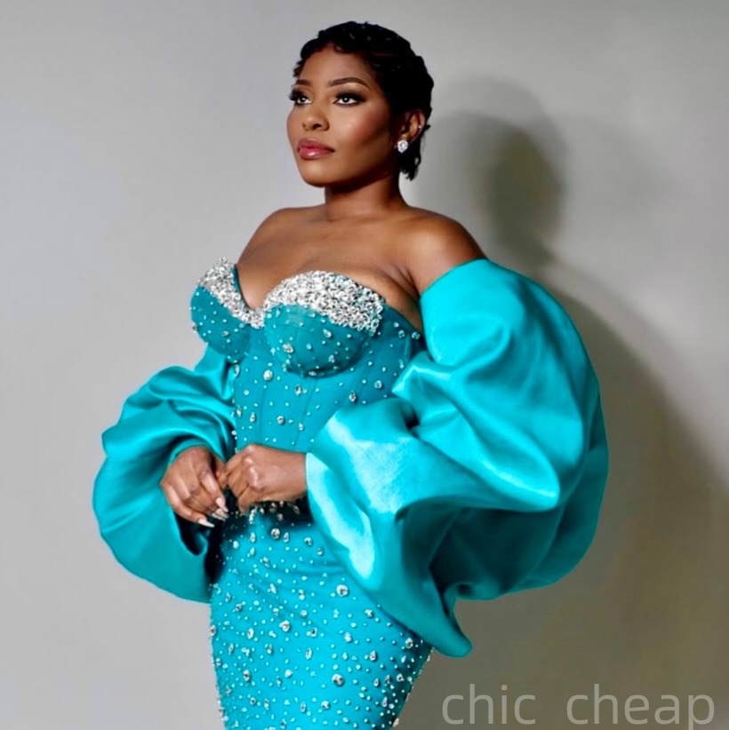 Mermaid Capri Prom Dresses 2025 Beaded Crystals With A Wrap Luxurious Evening Formal Party Second Birthday Engagement Gowns Plus Size Dress For Specia