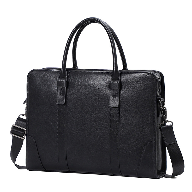 2024 New Genuine Leather Men's Handbag Luxury Bagfree Shipping Designer Top Layer Cowhide Men's Single Shoulder Crossbody Bag Fashion Briefc