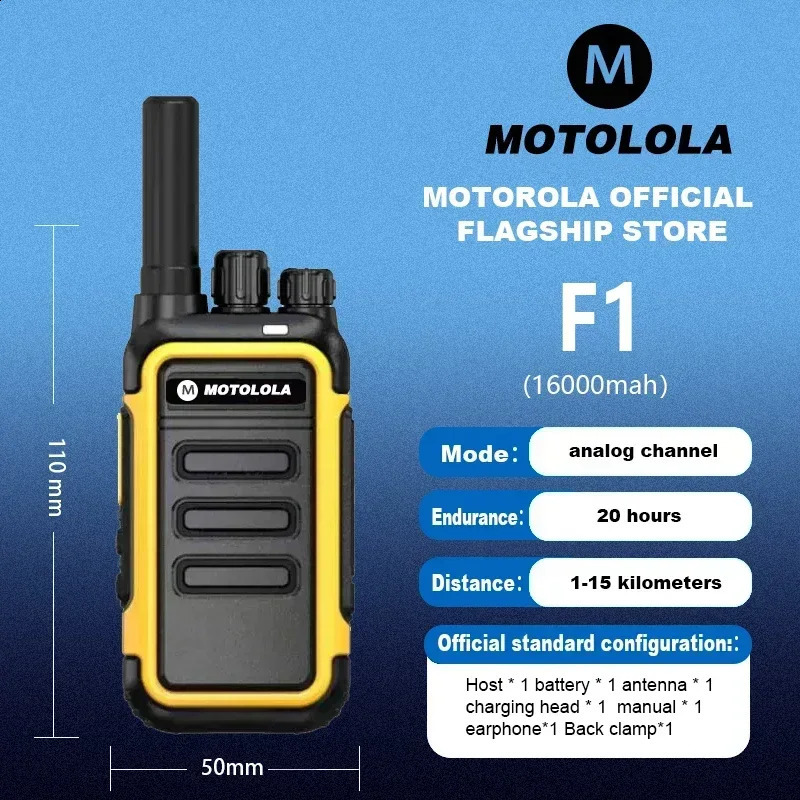 Motolola 2Pcs Mini Walkie Talkie Portable Two-Way Radio UHF Transceiver Set Walkie-talkies Radio Walkie Talkie Long Range COD 250812