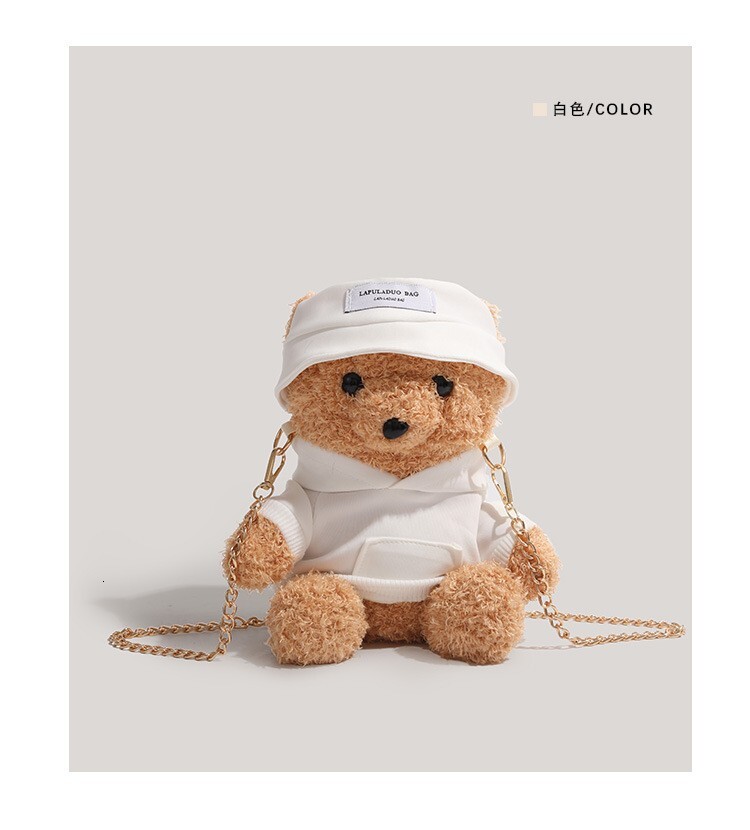 Plush Autumn Winter 2025 New Chain Crossbody Cute Cartoon Doll Bag ddmymoon