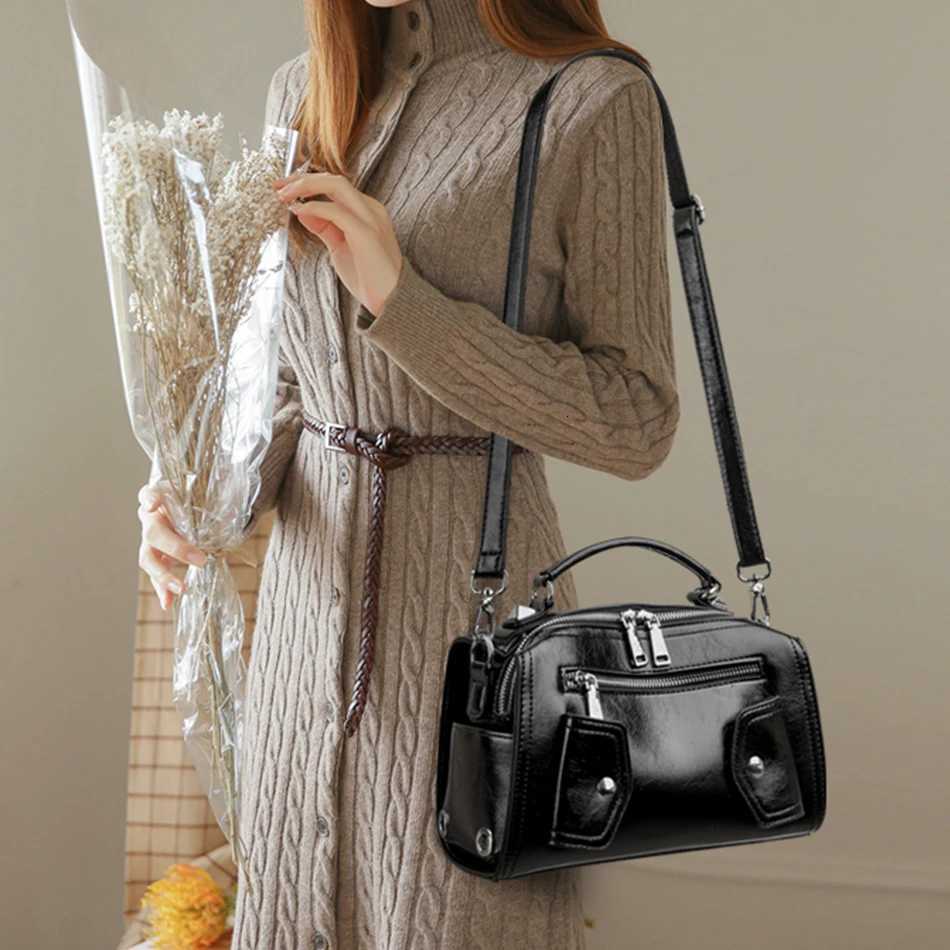 Luxury Designer Crossbody Messenger Bag Casual Shoulder Bags for Women Purses and Handbags High-quality PU Leather Tote Bag Z250809