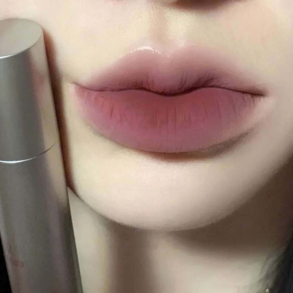 DIXI Small Silver Tube Glaze Velvet Matte Lip Mud Long-lasting Color Whitening Not Easy To Stick Cup Lipstick Makeup Free shipping