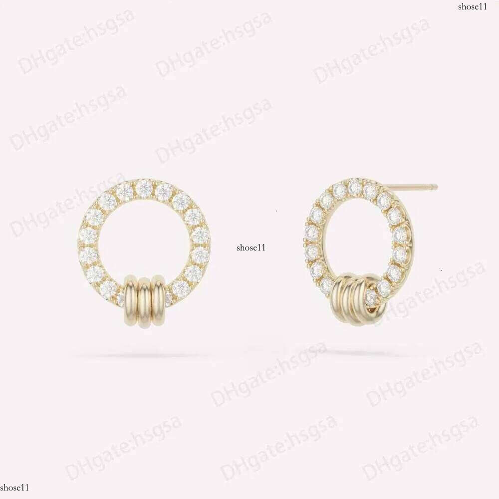 designer Hoops Earrings Spinelli Kilcoll earrings Sterling sier Gold plated earstuds womens Jewelry New Popular Hip hop Branded Love Gift