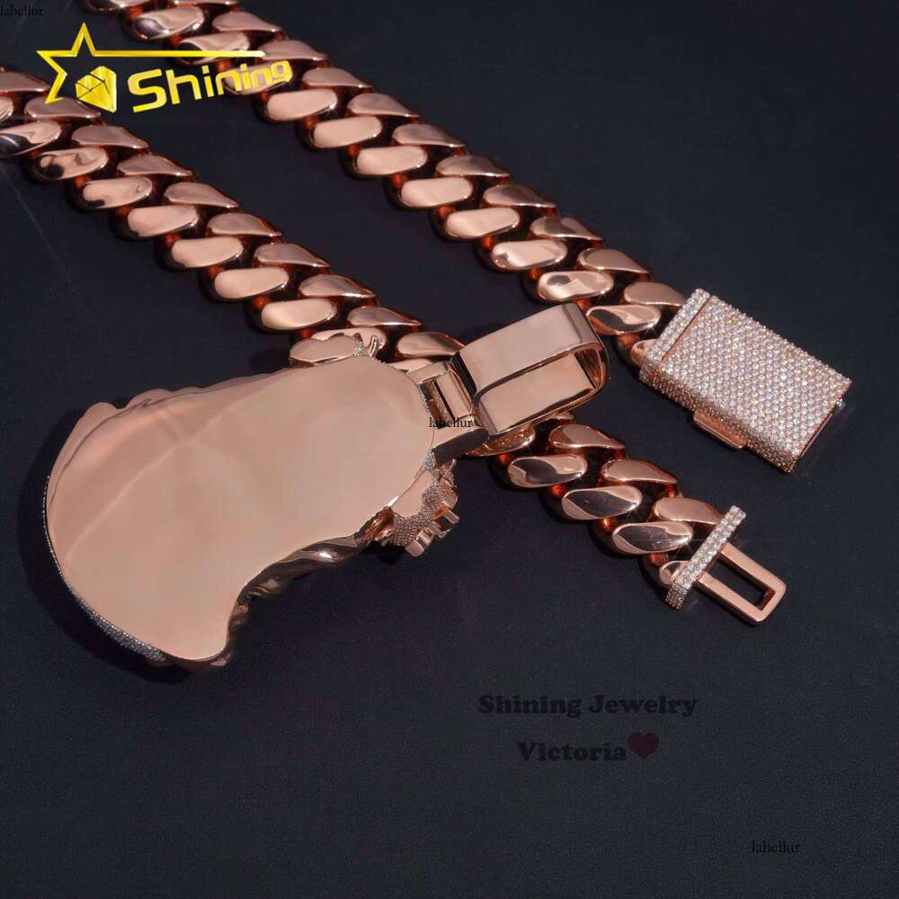 Iced Out Rapper Religious Jewelry Gold Plated Big 3D Sier Custom 5" VVS Moissanite Dia Jesus Pendant