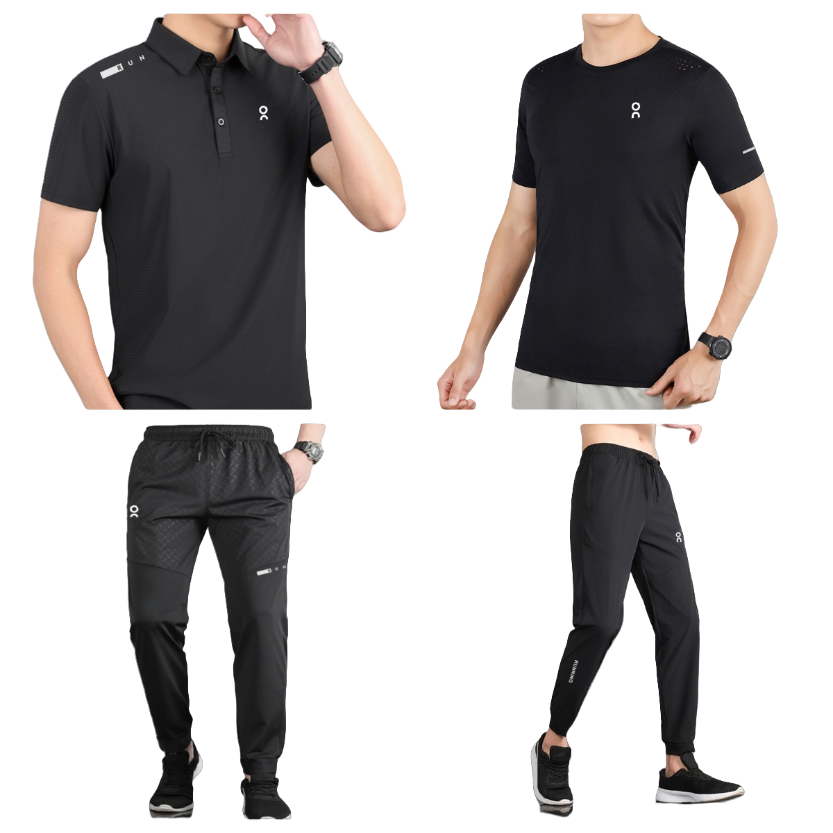 mens tracksuit tech set tracksuits sport fitness gym suit running shorts and t shirt set quick-dry jogging black grey football basketball t-shirt sweatpants