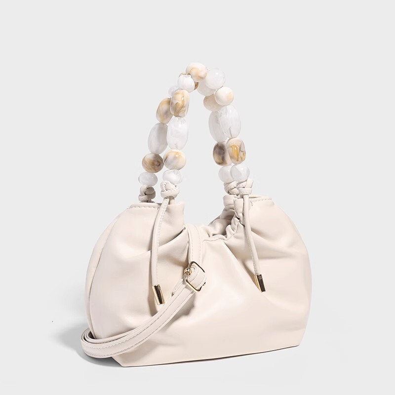 Soft Leather Wrinkled Cloud 2025 New Dewdrop Handheld Crossbody Bucket Bag ddmymoon