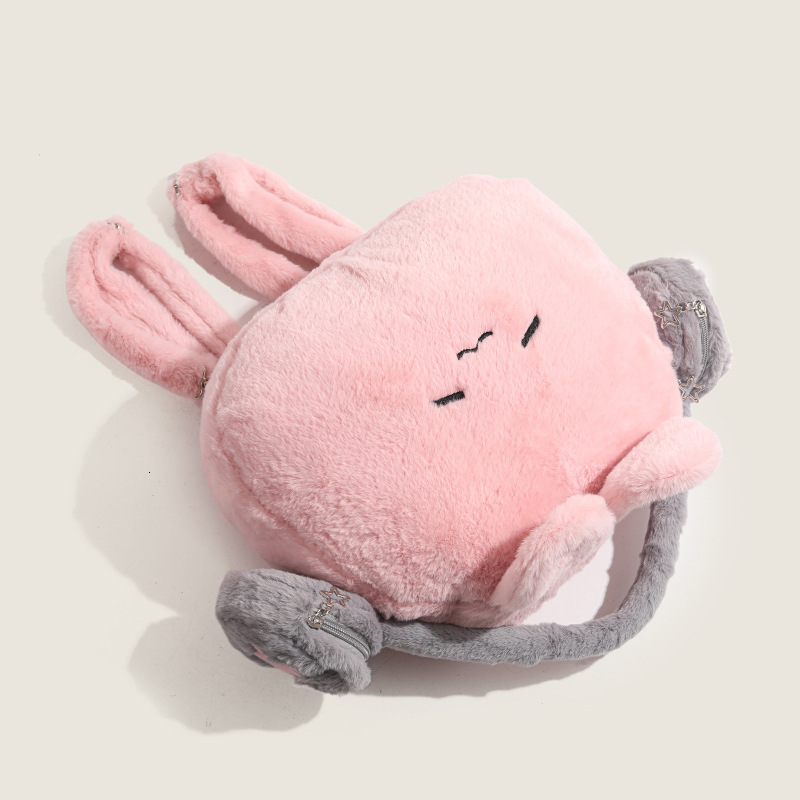 Niche Headphones 2025 New Cute Plush Backpack Design Commuter School Bag ddmymoon
