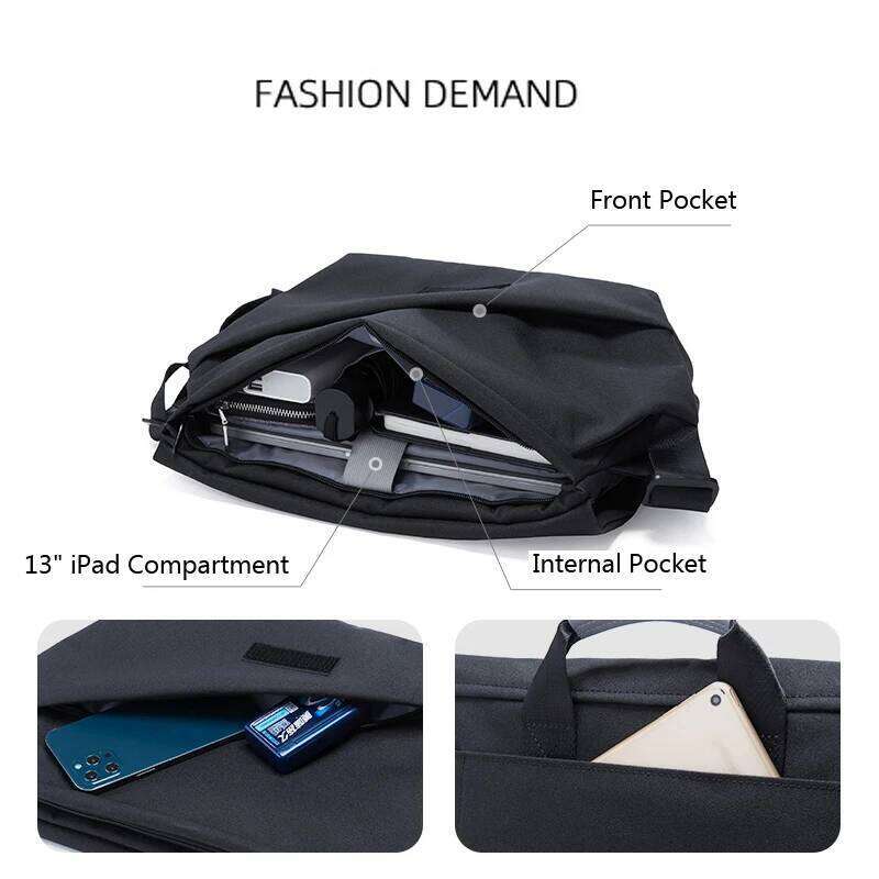 Design Large Laptop Messenger for Men Waterproof Travel Crossbody Shoulder Reflective Cycling College School Bag