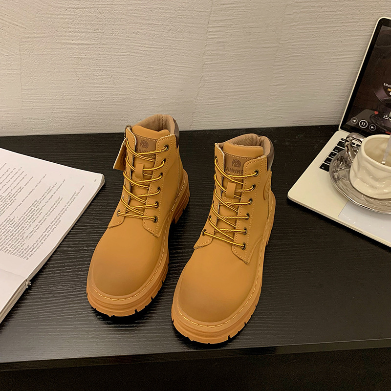 hot Free delivery designer woman boots High top Martin boots warm workwear boots anti slip and wear resistant