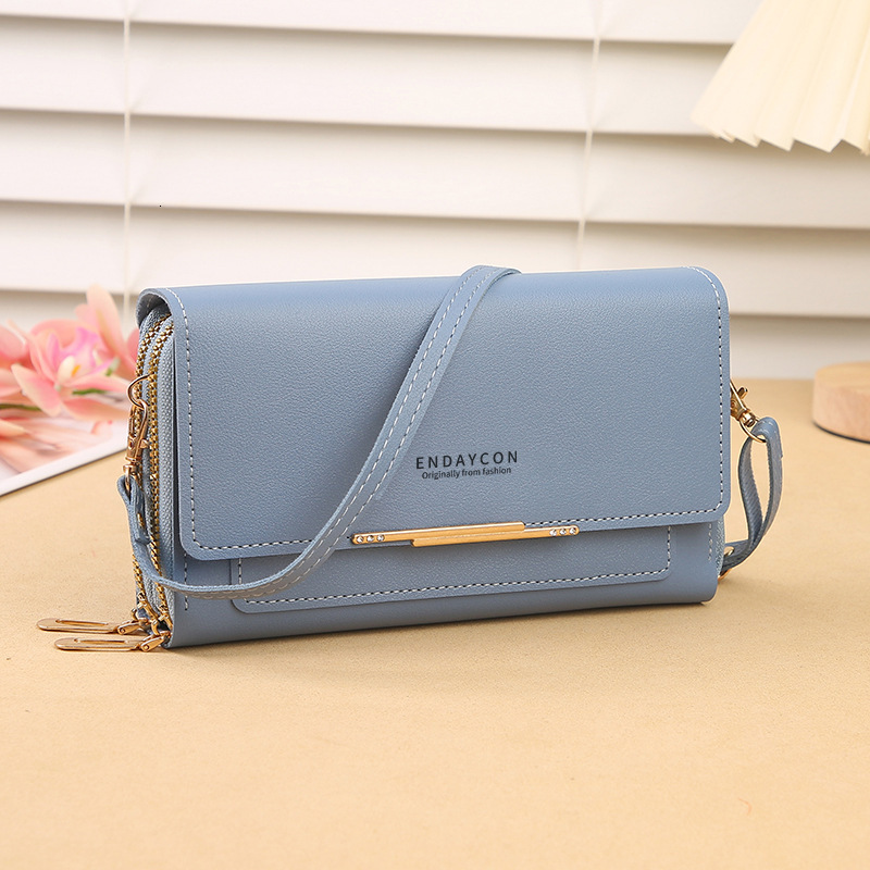 2025 New Women's Wallet Korean Version Multifunctional Shoulder Bag Medium Long Clutch Coin Purse Luxury Bag Factory Direct Sale