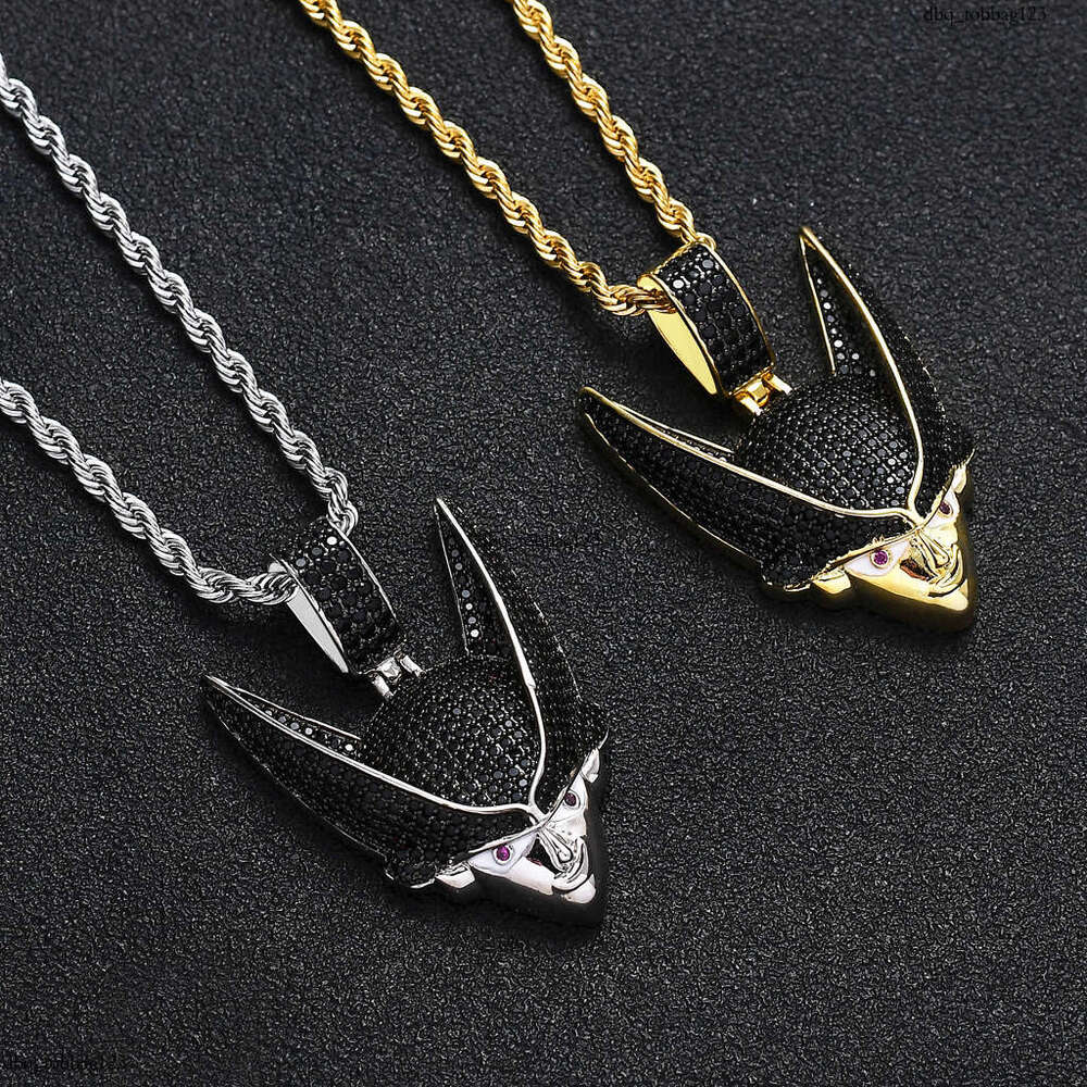 Hip Hop Accessories Dragon Ball Cell Anime Character Pendant Micro Paved Moissanite chain Gold Trendy Street Necklace