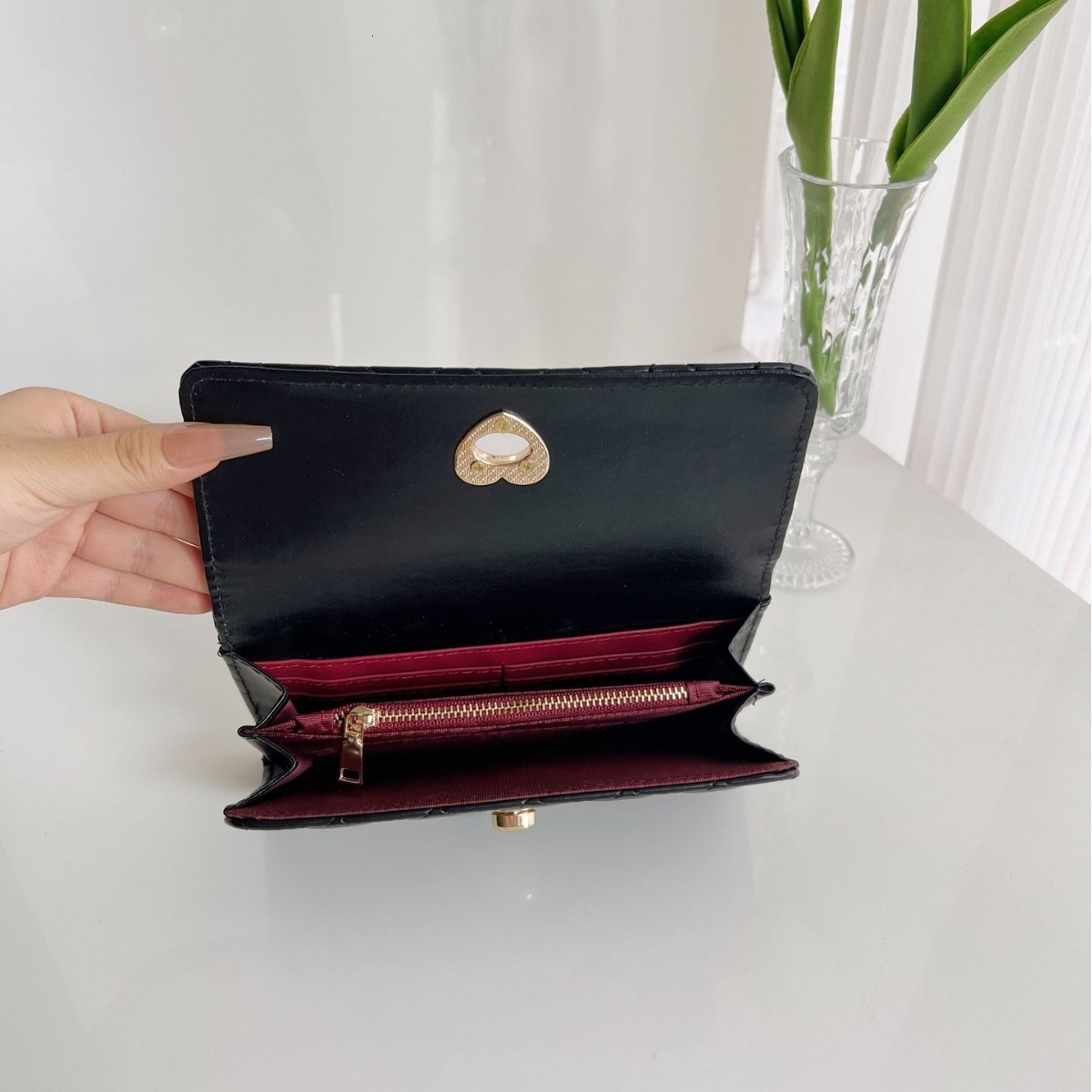 Designer Bag Minimalist Large Capacity Women's Long Wallet European And American Style Foldable Wholesale Short Wallet Coin Purse Luxury Bag Card