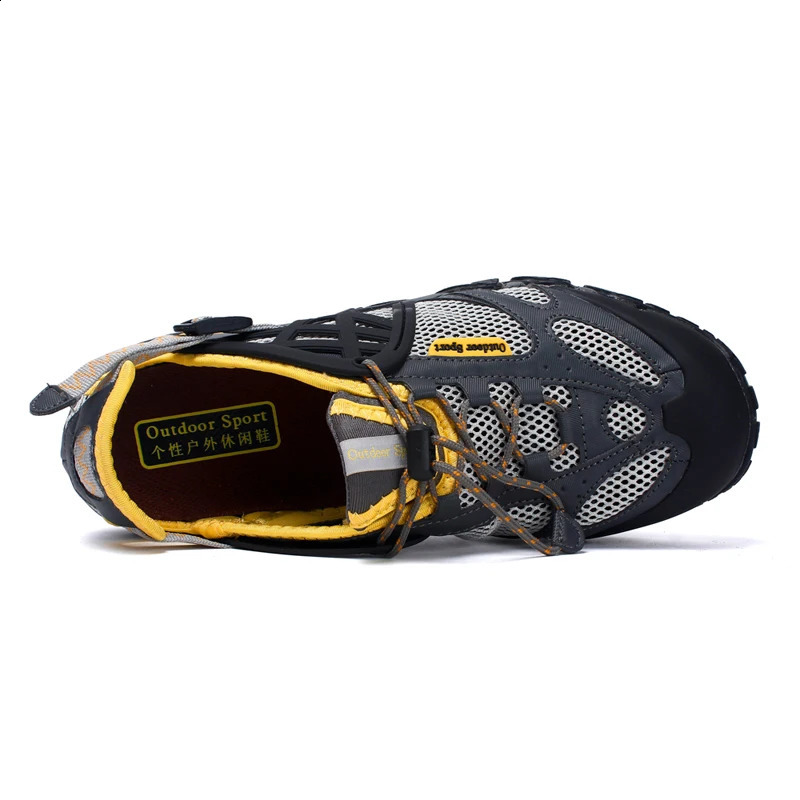 Mens Hiking Shoes Mesh Mountaineering Breathable Lightweight Wading Shoes Anti Slip Shoe Outdoor Boots 250805