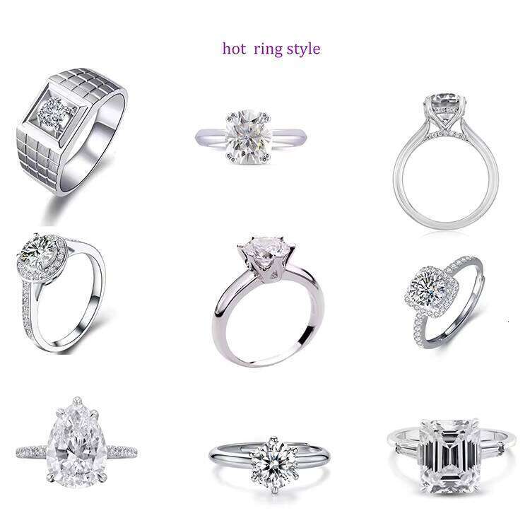 2 CT Square Moissanite Dia Engagement Ring in 10k/14K/ Gold Fine Jewelry for Women Customization