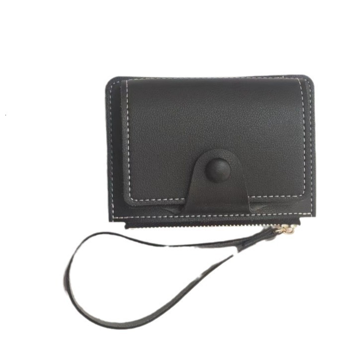 Factory Direct Korean Style Wrist Strap Card Holder Card Clip Solid Color Luxury Bag Mini Creative Custom LOGO Coin Purse