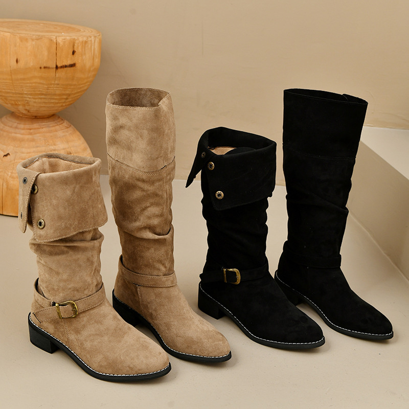 hot Free delivery designer woman boots Comfortable Martin boots middle boots wear resistant and anti slip daily boots