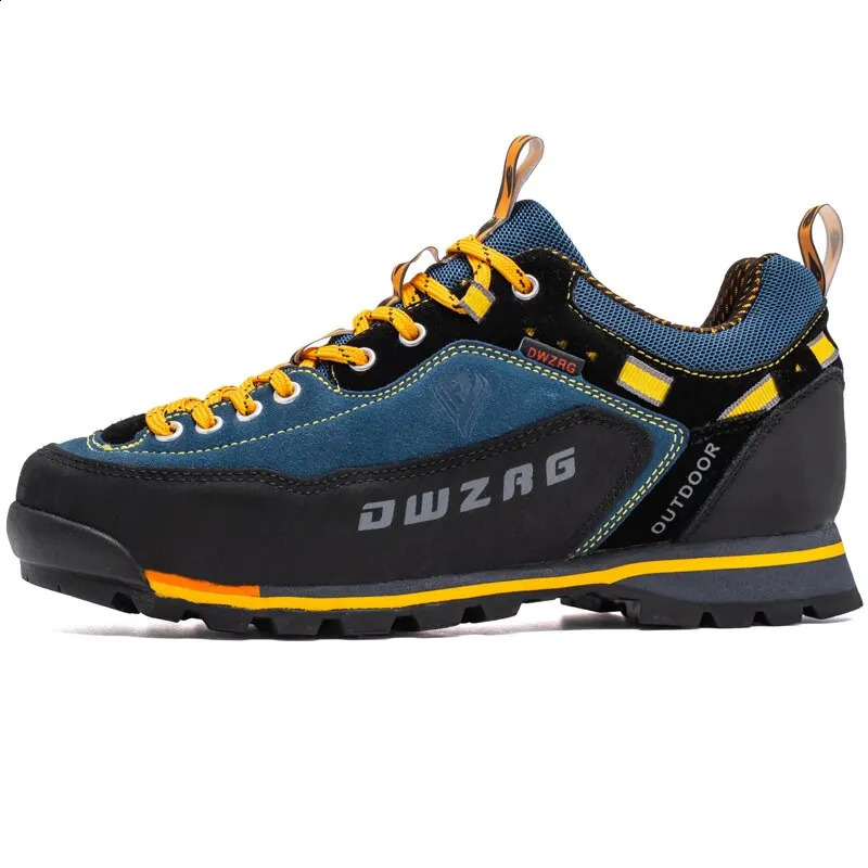 Fashion Waterproof Hiking Shoes Mens Climbing Shoes Anti-collision Fashion Outdoor Casual Lace-up Sneakers 250805