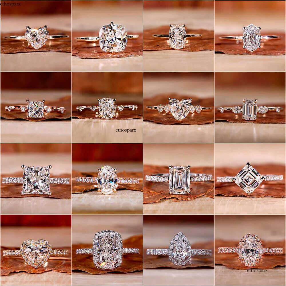 Wholesale Solid Gold Rings 10K 14K for Women with VVS Moissanite Stone