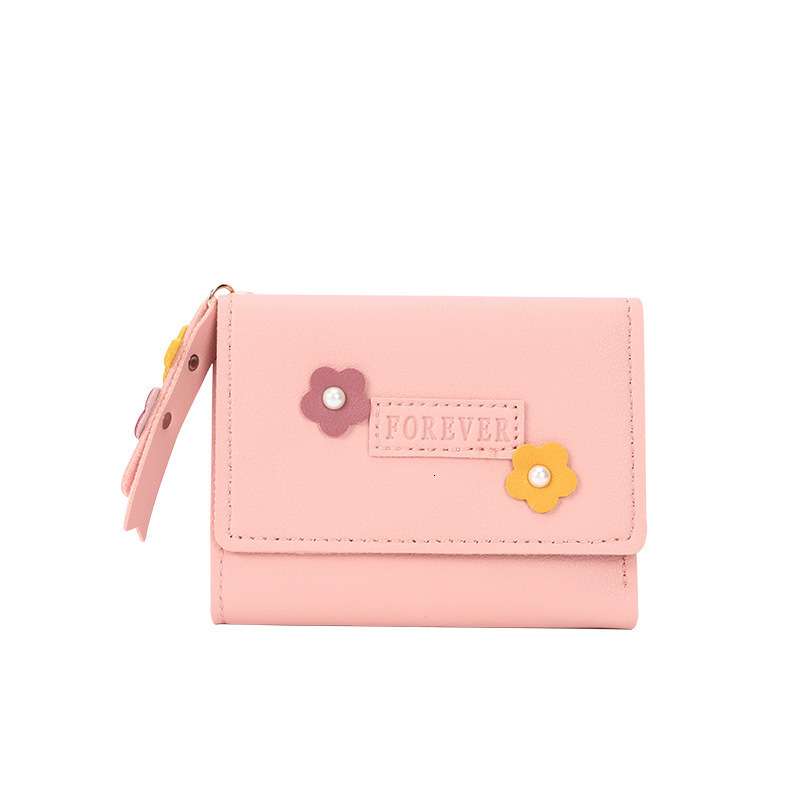 Factory Direct Sale Luxury Bag 2022 Korean Style New Women's Wallet Short Creative Fashion Wallet Student Buckle Coin Purse