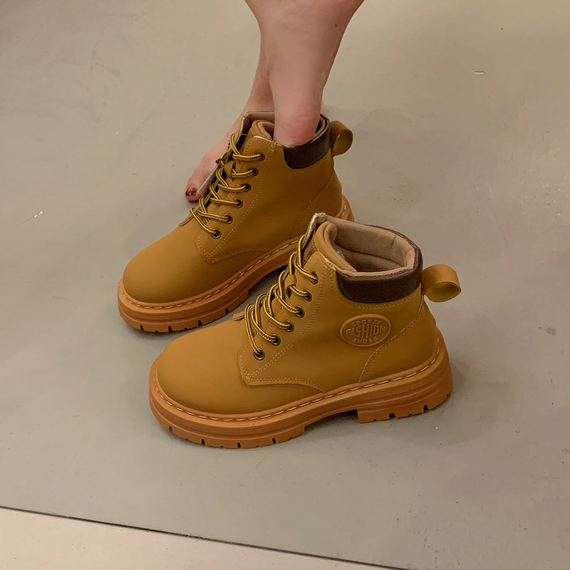 hot Free delivery designer woman boots High top Martin boots warm workwear boots anti slip and wear resistant
