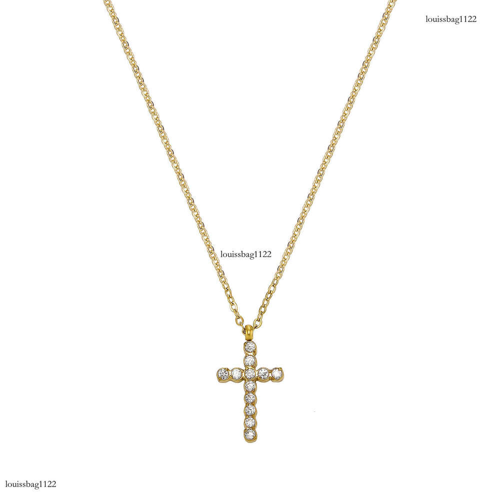 Hip-Hop Style Hot-Selling Titanium Cross Pendant for Men and Women Sterling Silver Moissanite chain Chain Gold