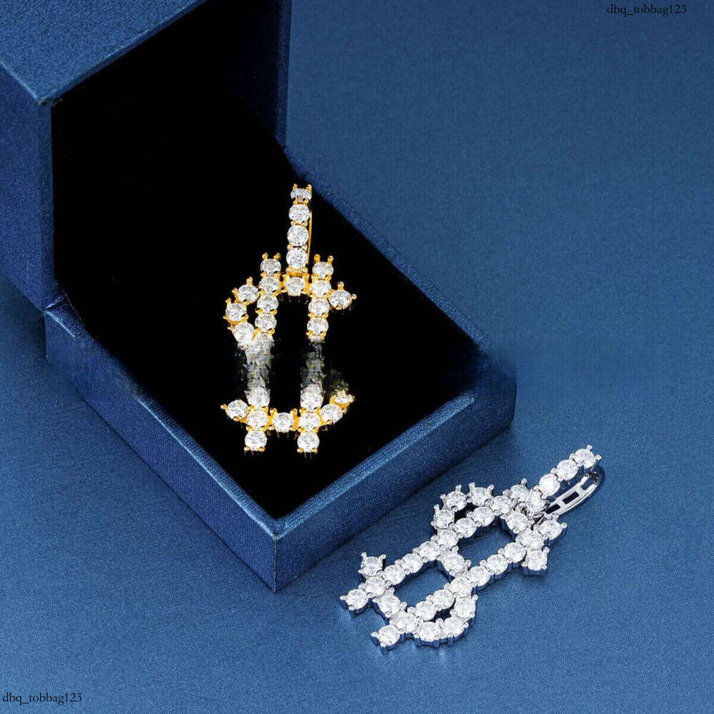 Hip-Hop Jewelry Iced Out VVS Full Inlaid D Color Moissanite Necklace Pendant Can Be Worn With Tennis Chain