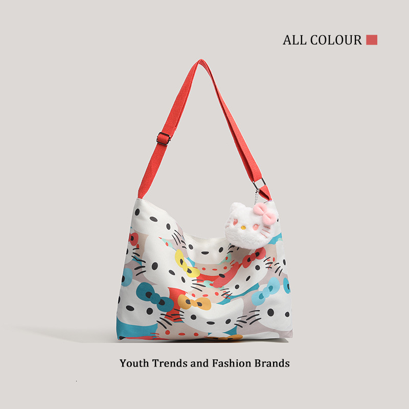 Cute Cartoon Canvas 2025 New Fashion Student Shoulder Tote Bag ddmymoon