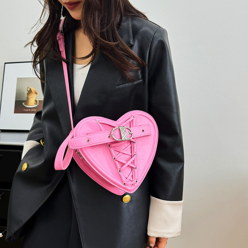 Korean Style Luxury Bag Designer Bag Elegant Design Fashionable Handbag For Women 2025 Autumn New Trendy Single Shoulder Crossbody Heart Bag