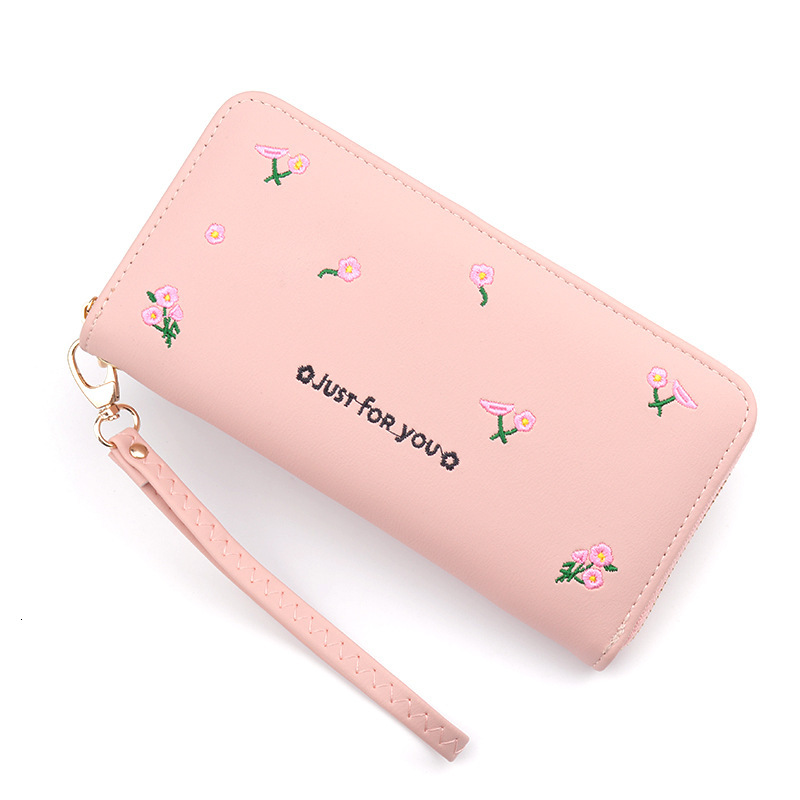 Designer Bag New Women's Wallet Luxury Bag Long Zipper Clutch Fashion Embroidered Large Capacity Soft Leather Coin Purse Phone Bag