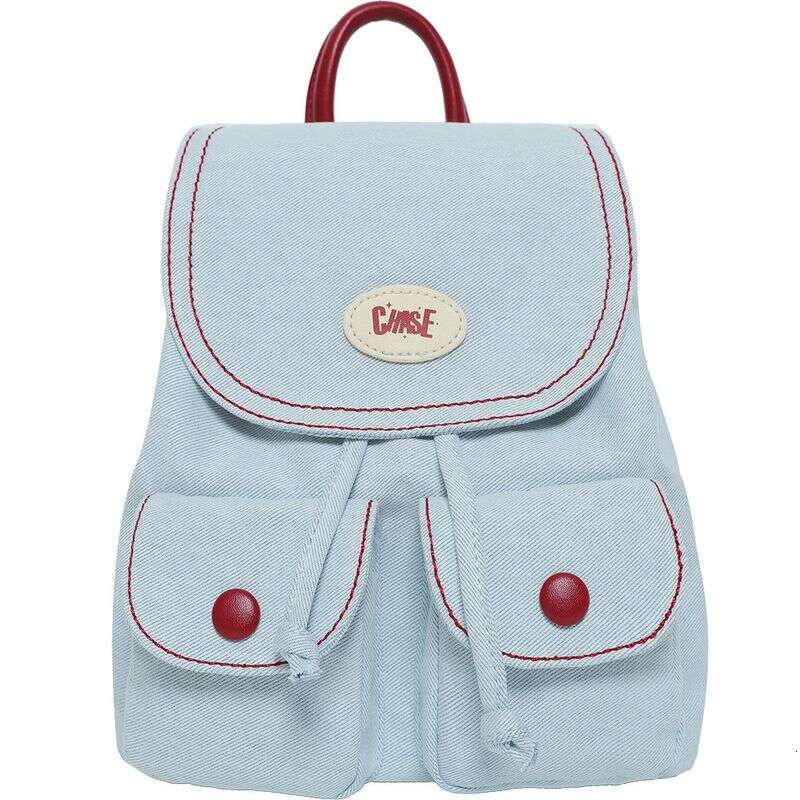 Denim Canvas 2025 Summer New Bag Niche Design Women's Mini Backpack Single And Double Shoulder Use