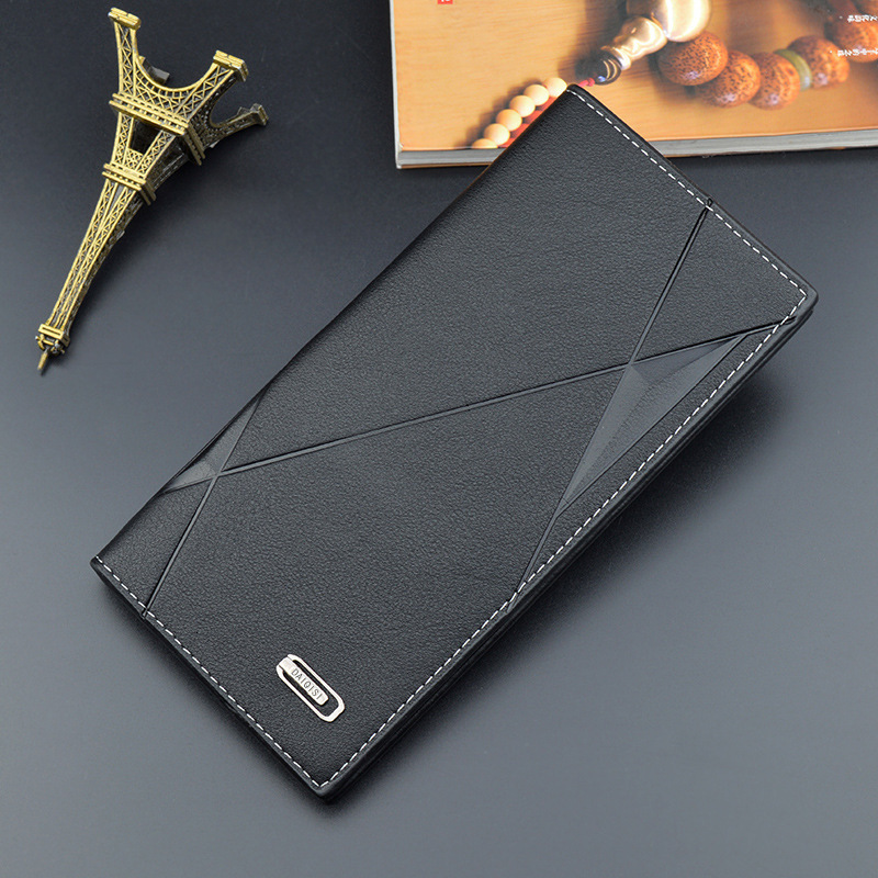 New Men's Wallet Long Style Money Clip For Men Youth Thin Soft Luxury Bag Leather Wallet Multi-card Slots Large Capacity Fashion Designer Bag Sui