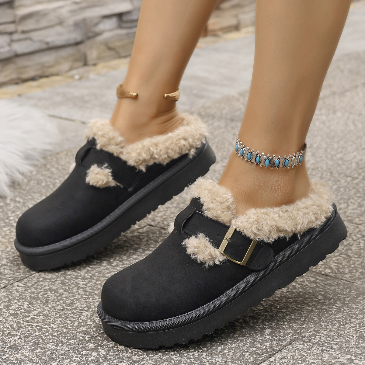hot Free delivery designer woman boots Solid colored cotton boots with plush comfortable and simple midsole snow boots