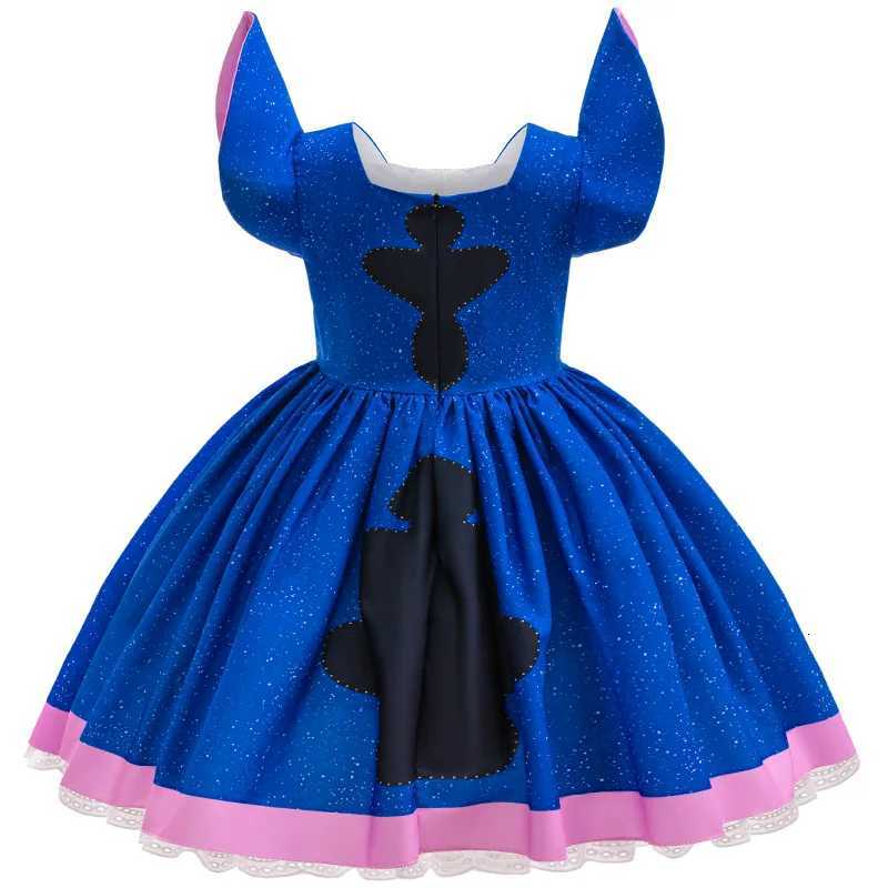 Girls Dress Cartoon Stitch Movie Same Dress Role Playing Costume Stage Performance Halloween Carnival Childrens Dress Up W250811