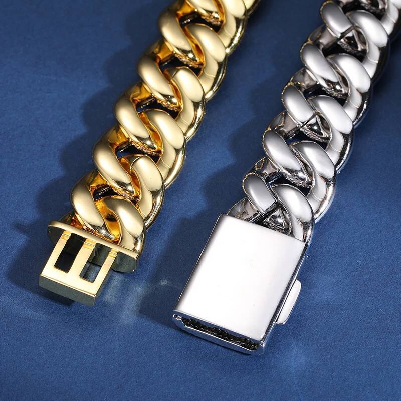 925 Sterling Silver Fine 20mm Moissnaite Chain Necklace for Men Luxury Miami Cuban Chain Party Jewelry Holiday Gift Fine Jewelry