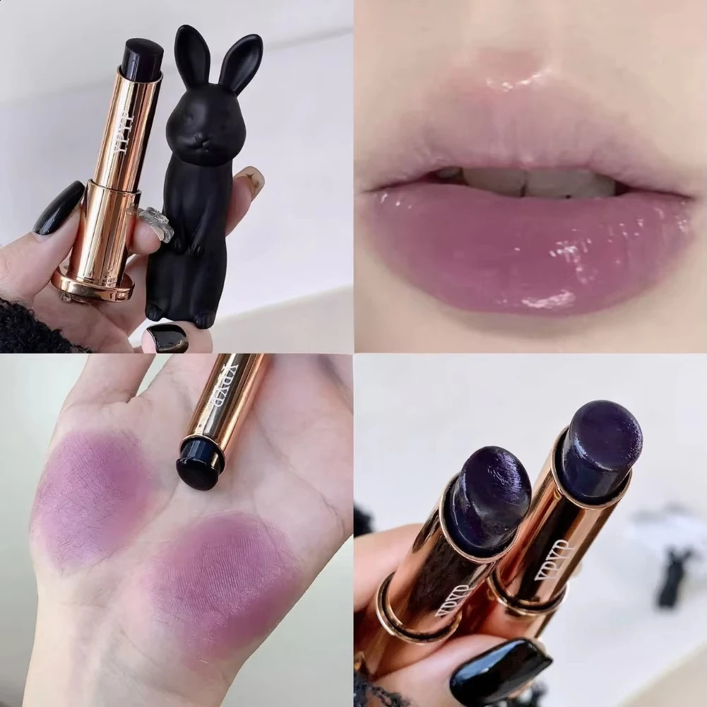 Black Rose Lip Balm Color Change Gloss Transparent Lip Tint Not Dryness Lipstick Makeup Base Care 250809
