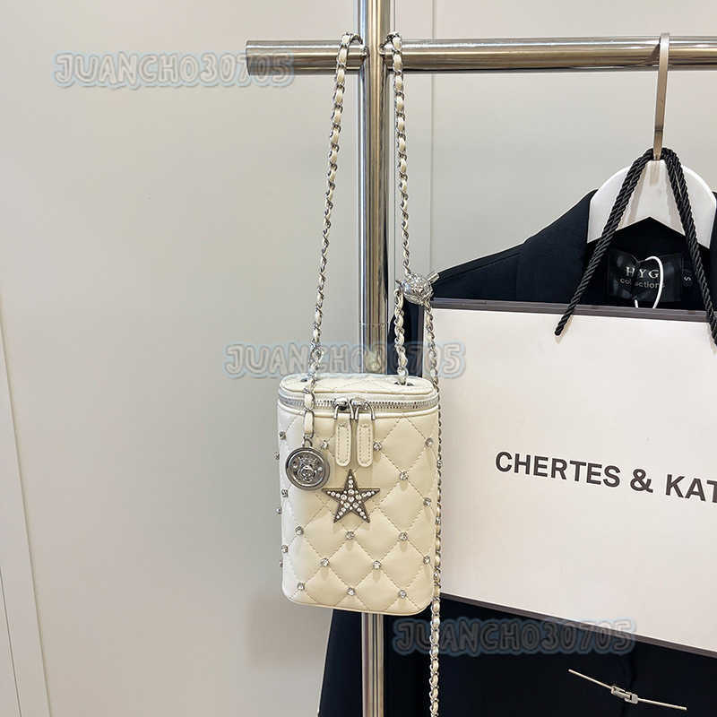 Quilted Embroidery Small Bag for Women 2025 New Trendy Summer Niche Chain Crossbody Phone Bag Small Square Bag H250809